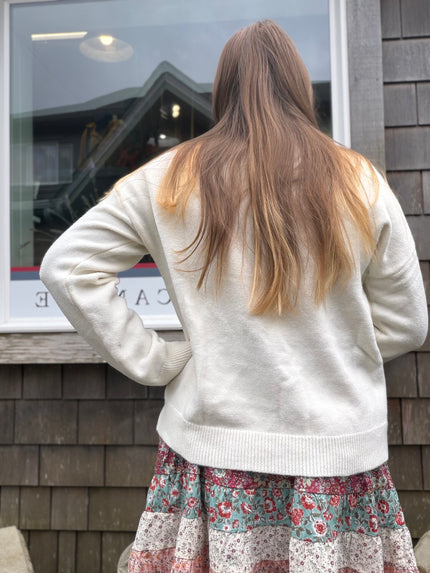 Plaid Lemon Sweater back