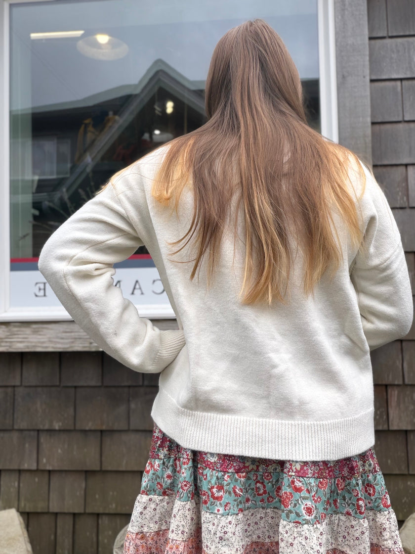 Plaid Lemon Sweater back