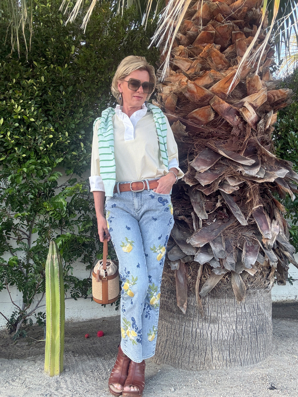 Roxy X Lemmoncello Straight Leg Jean front