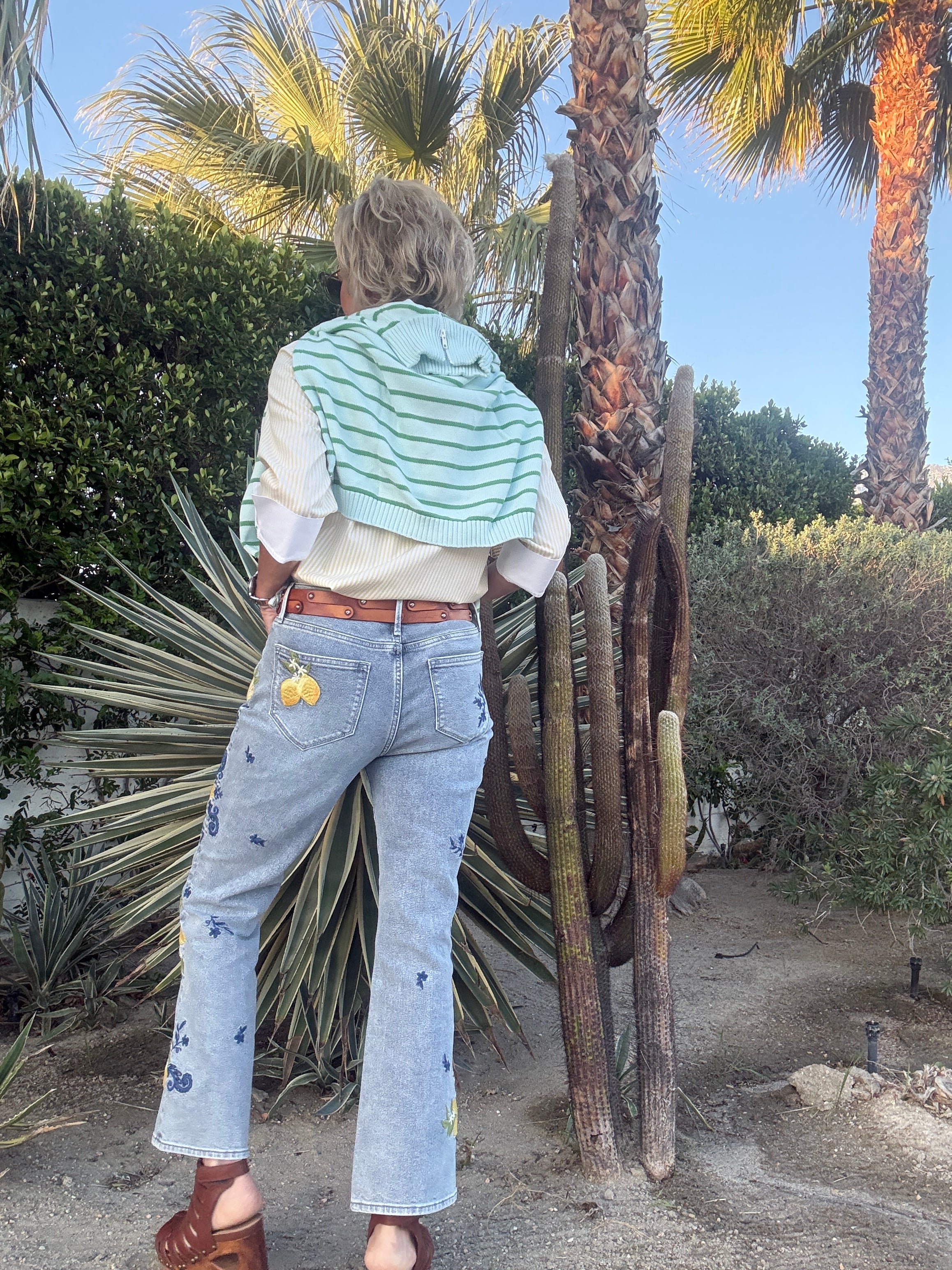 Roxy X Lemmoncello Straight Leg Jean back