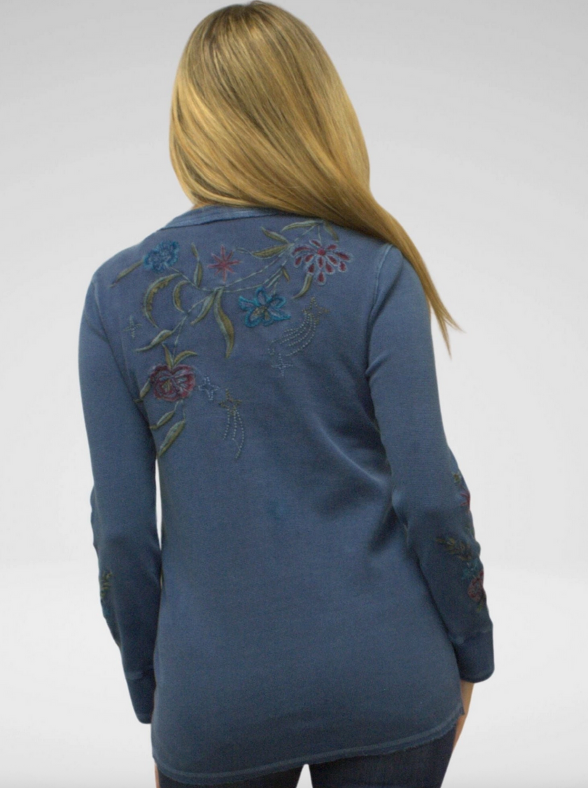 Isolde Top vintage indigo back