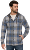 POSTON HERO HOODED KNIT FLANNEL SHIRT JACKET