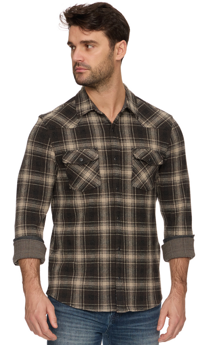 LOREDO LS WESTERN HERO KNIT FLANNEL