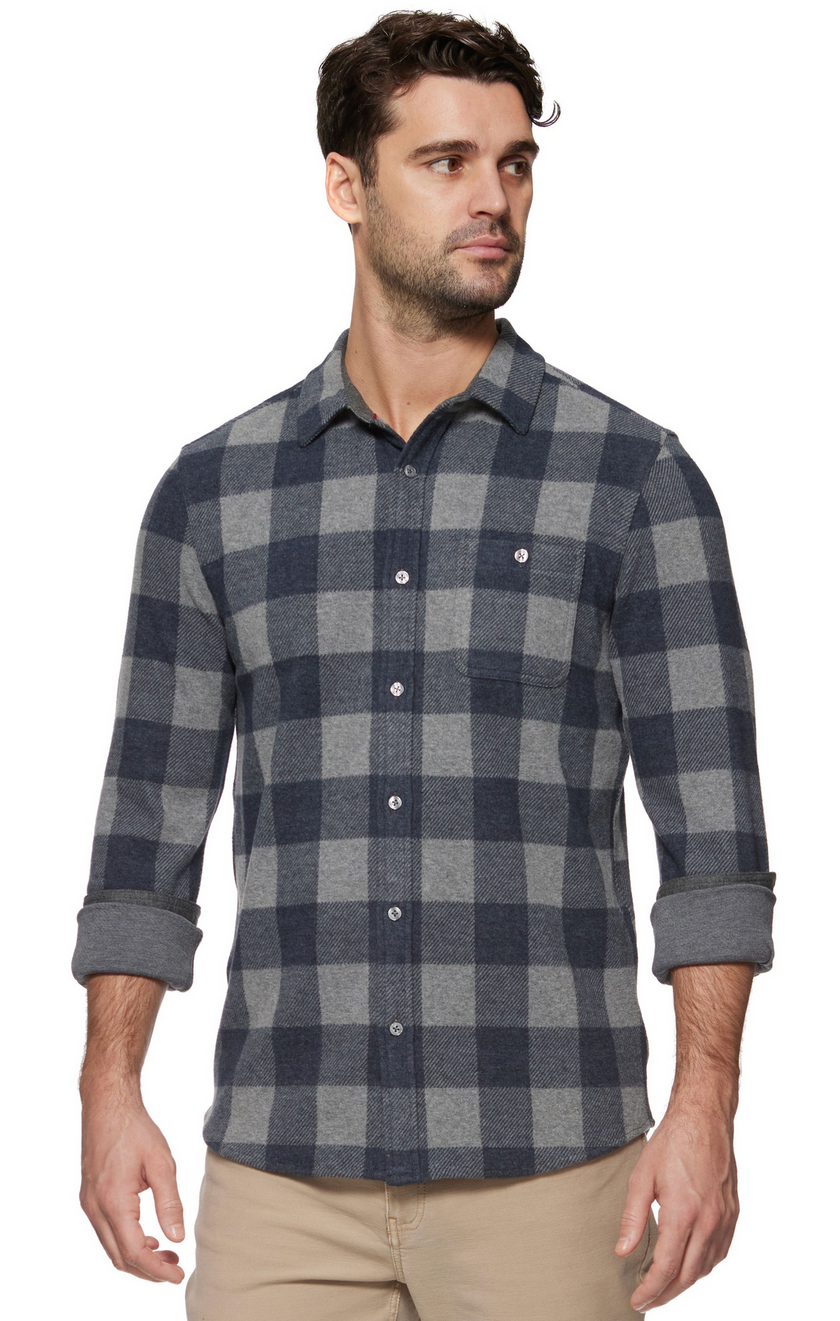 THATCHER LS HERO KNIT FLANNEL SHIRT