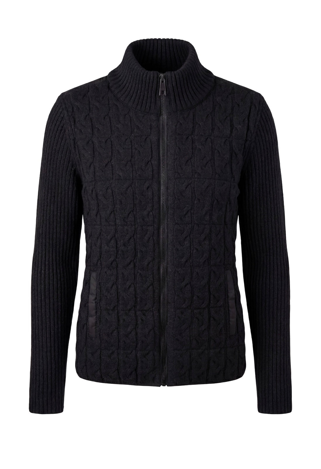 Olives Quilted Sweater Jacket
