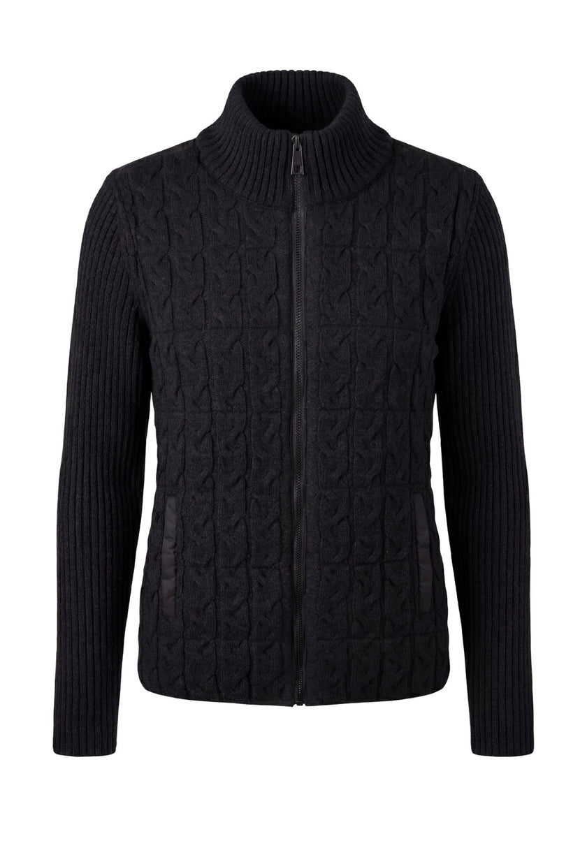 Olives Quilted Sweater Jacket
