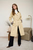 Contrast Collar Coat