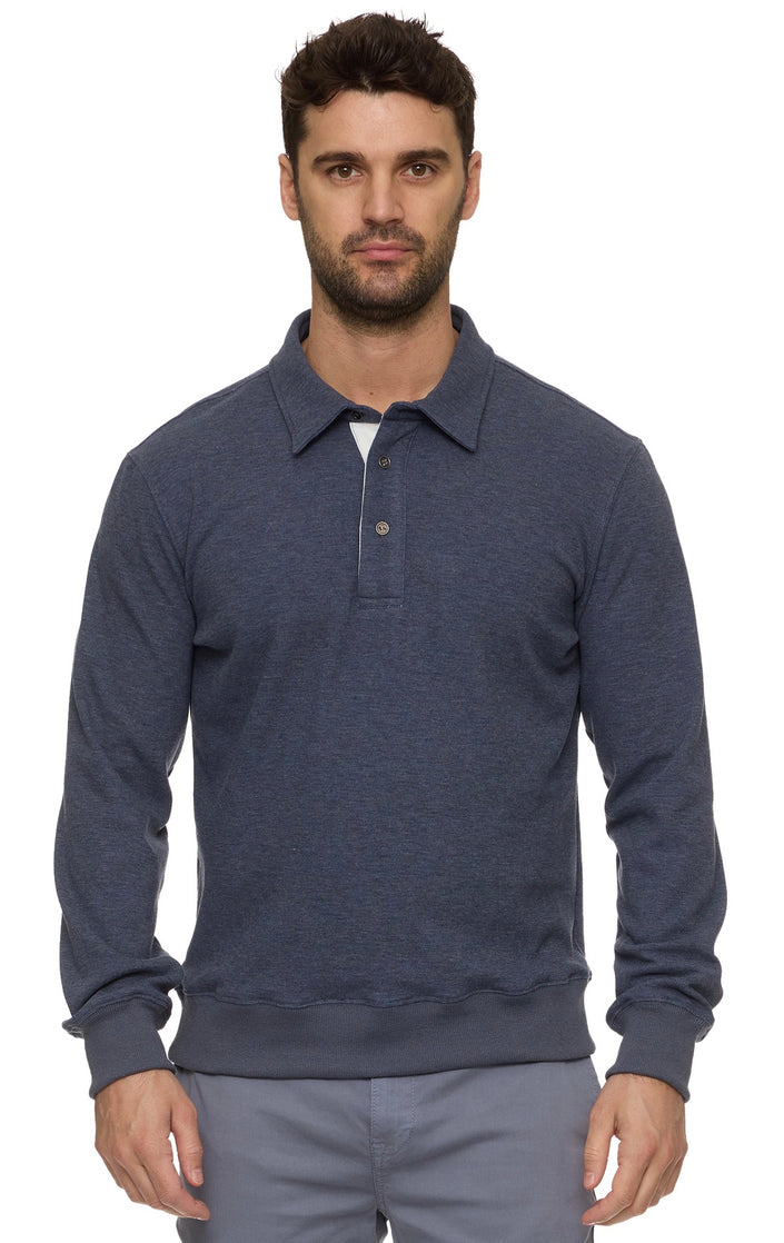 Newton Fleece LS Polo