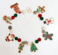 Do It Yourself Wood Garland christmas spirit colored in