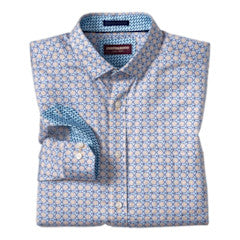 Tile Light Blue Print Cotton Shirt
