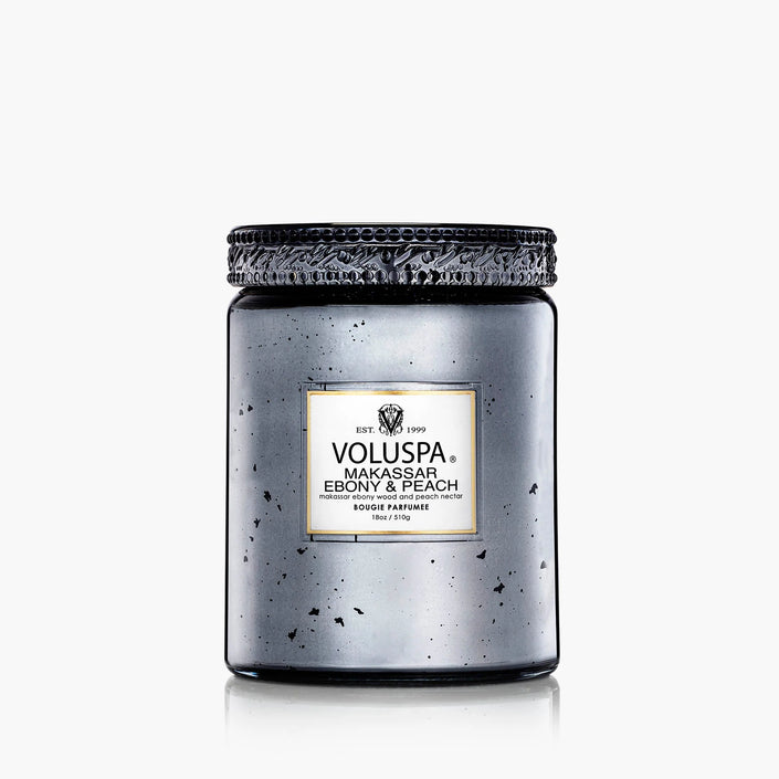 Makassar Ebony & Peach 18oz Lg Jar Speckle