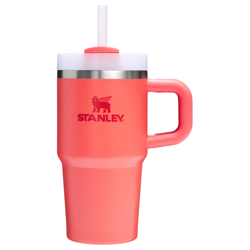 Stanley Quencher 2.0 H2.0 Flowstate Tumbler 20 OZ hot coral