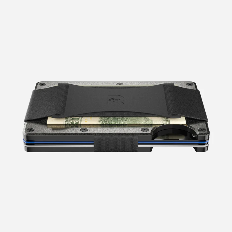 Ridge Wallet | Stone Washed Titanium - Cash Strap