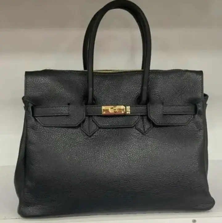 The Capri Structured Handbag,black