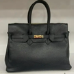 The Capri Structured Handbag,black
