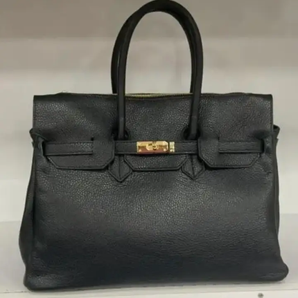 The Capri Structured Handbag,black