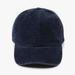 Solid Acid Wash Cotton Corduroy Fall Winter Baseball Cap - Navy