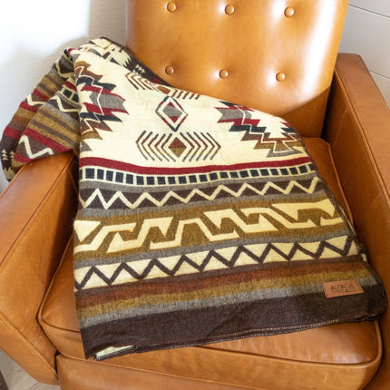 Andean Alpaca Wool Blanket | Mountain