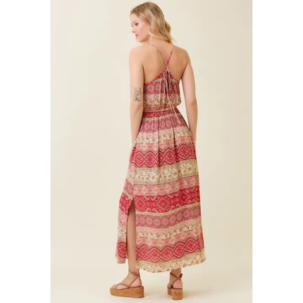 Bleach Wash Maxi Dress back