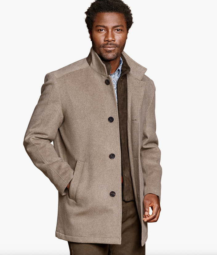 UPTON LUXE 175TH ANNIVERSAY CAR COAT barley
