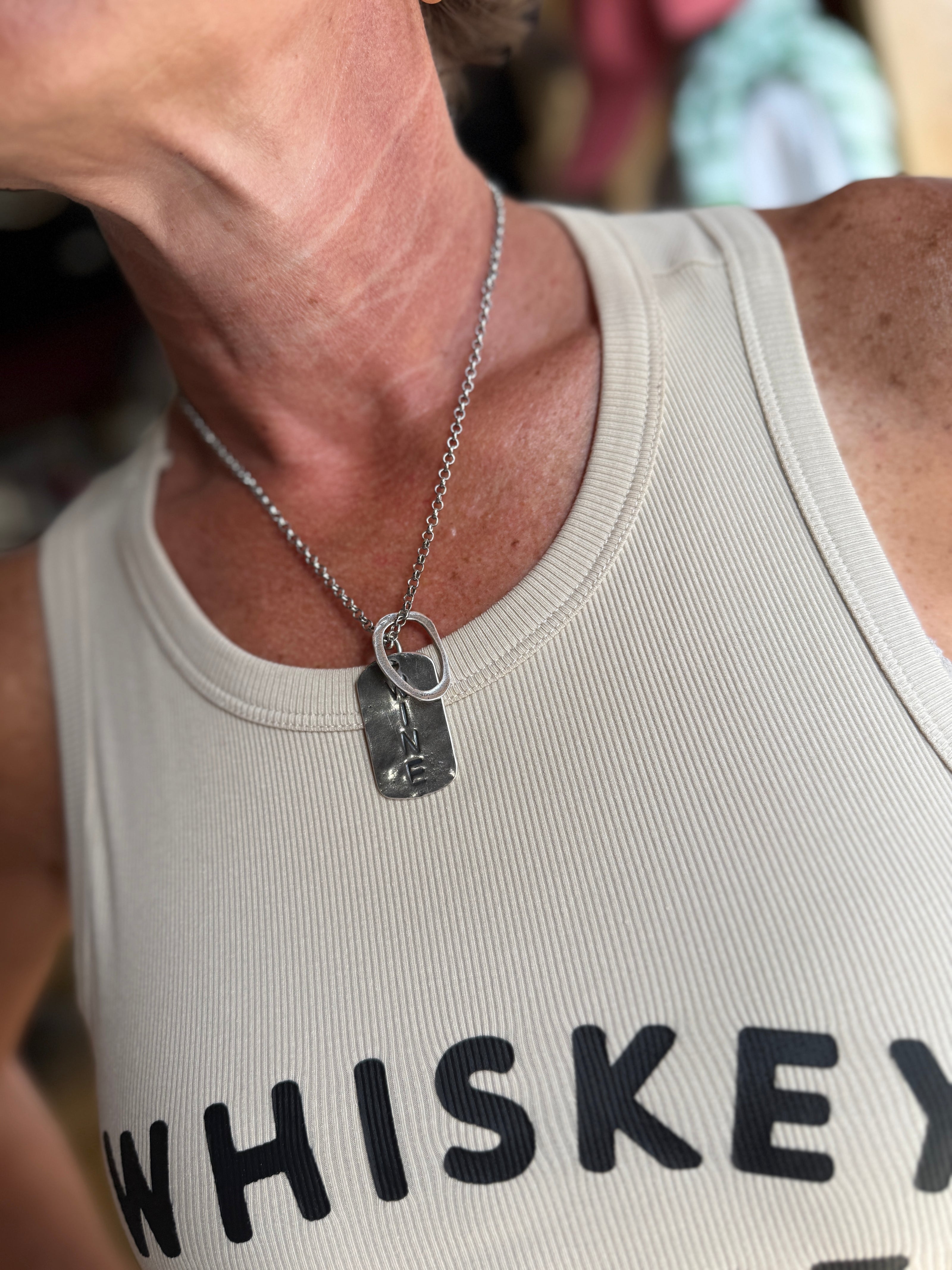 wine o necklace chain