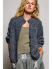 Mabel Relaxed Knit Pointelle Trim Cardigan