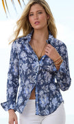 Cino Indigo Garden Button Down