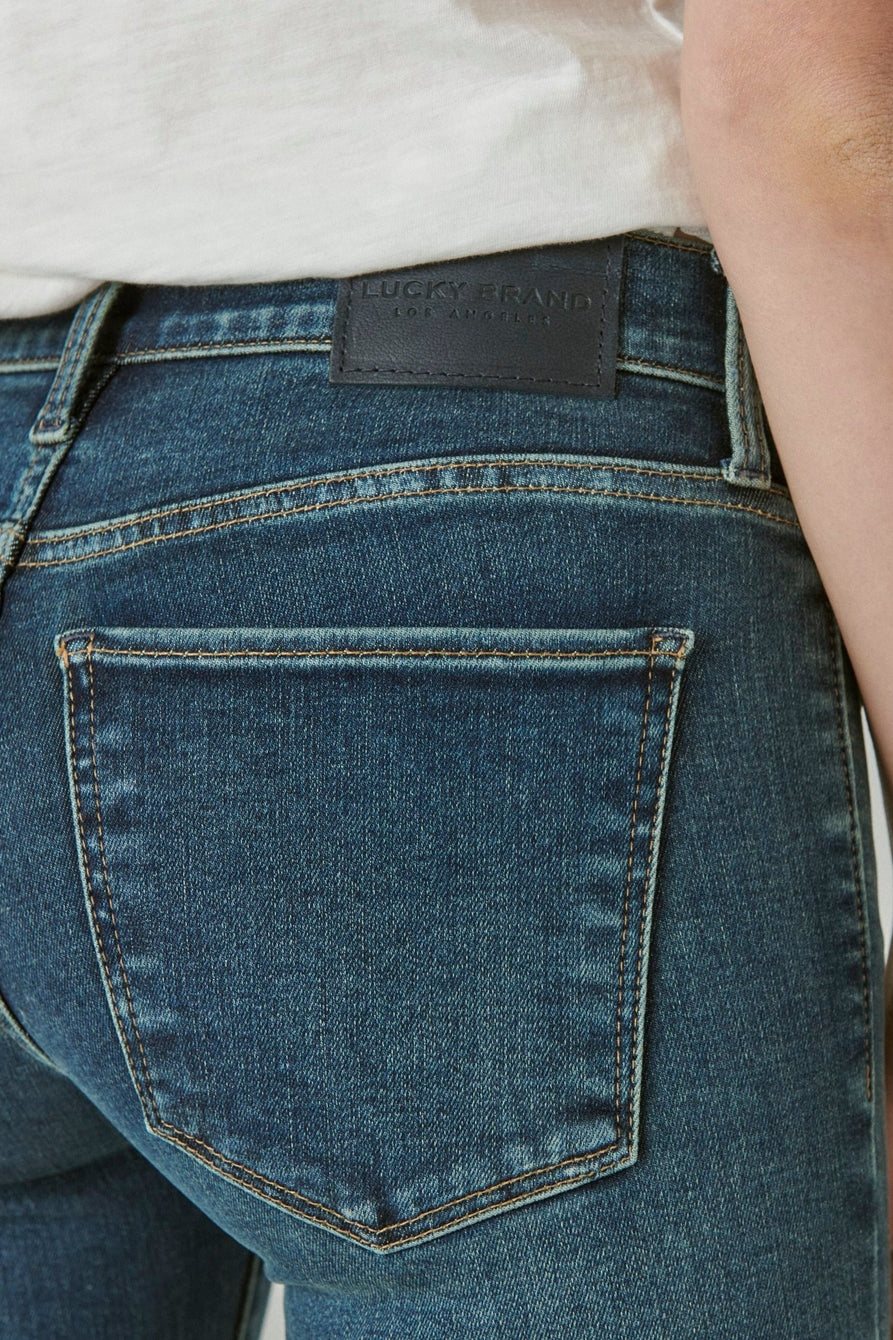 Lucky Brand Mid Rise Ava Skinny Jean Lyell | back details
