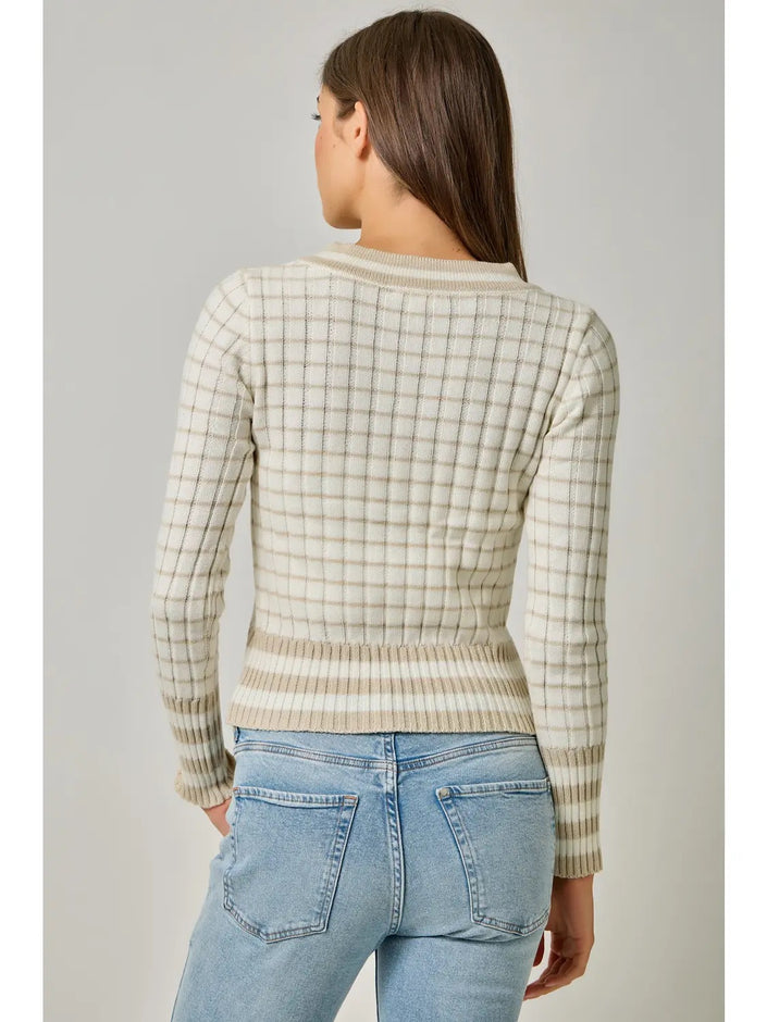 Allie's Stripped Knit Top