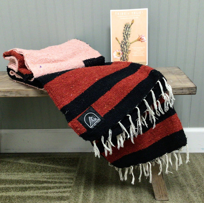 Tribe & True Handwoven Blanket - Adobe Diamond 2