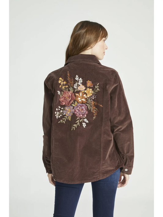 Driftwood Shayna Wildflower Cord Jacket | Brown