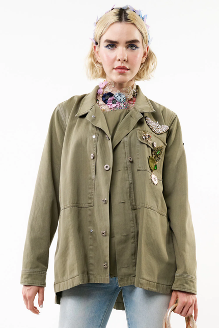 Aratta Aria Military Jacket Army Front