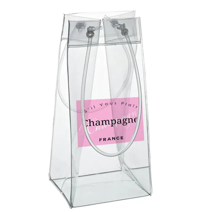 Portable Clear Wine Bag & Cooler - Bubbles