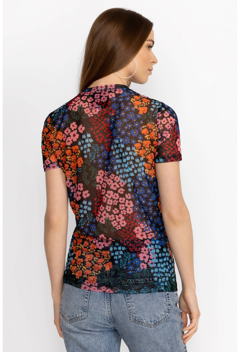 Johnny Was Eleanor Mesh Tee astrid back