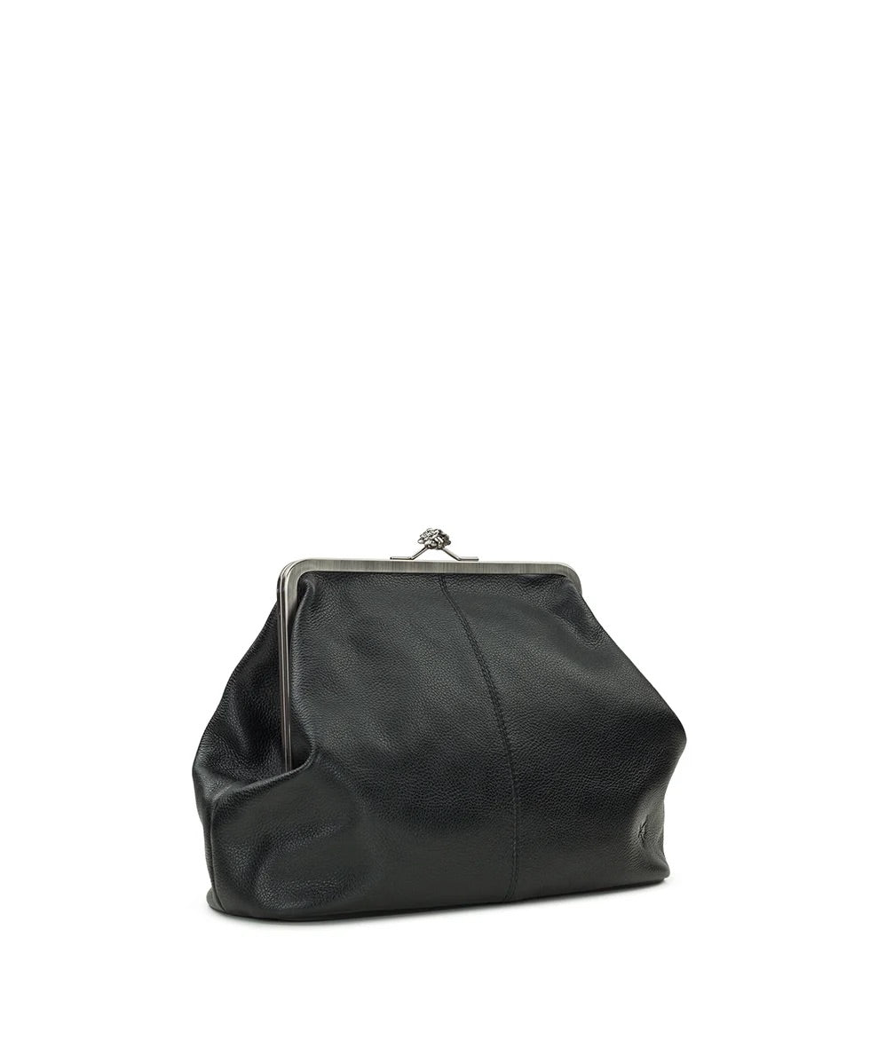 Vivienne Frame Crossbody - Rugged Natural Grain Black