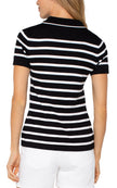 Short Sleeve Collared Sweater
