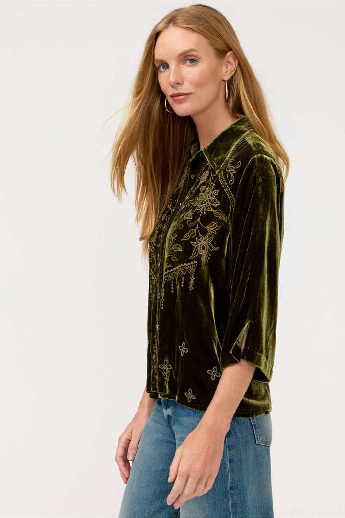 Kimono Sleeve Button Down