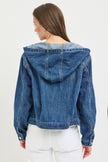Basic Denim Jacket w/ Hoodie