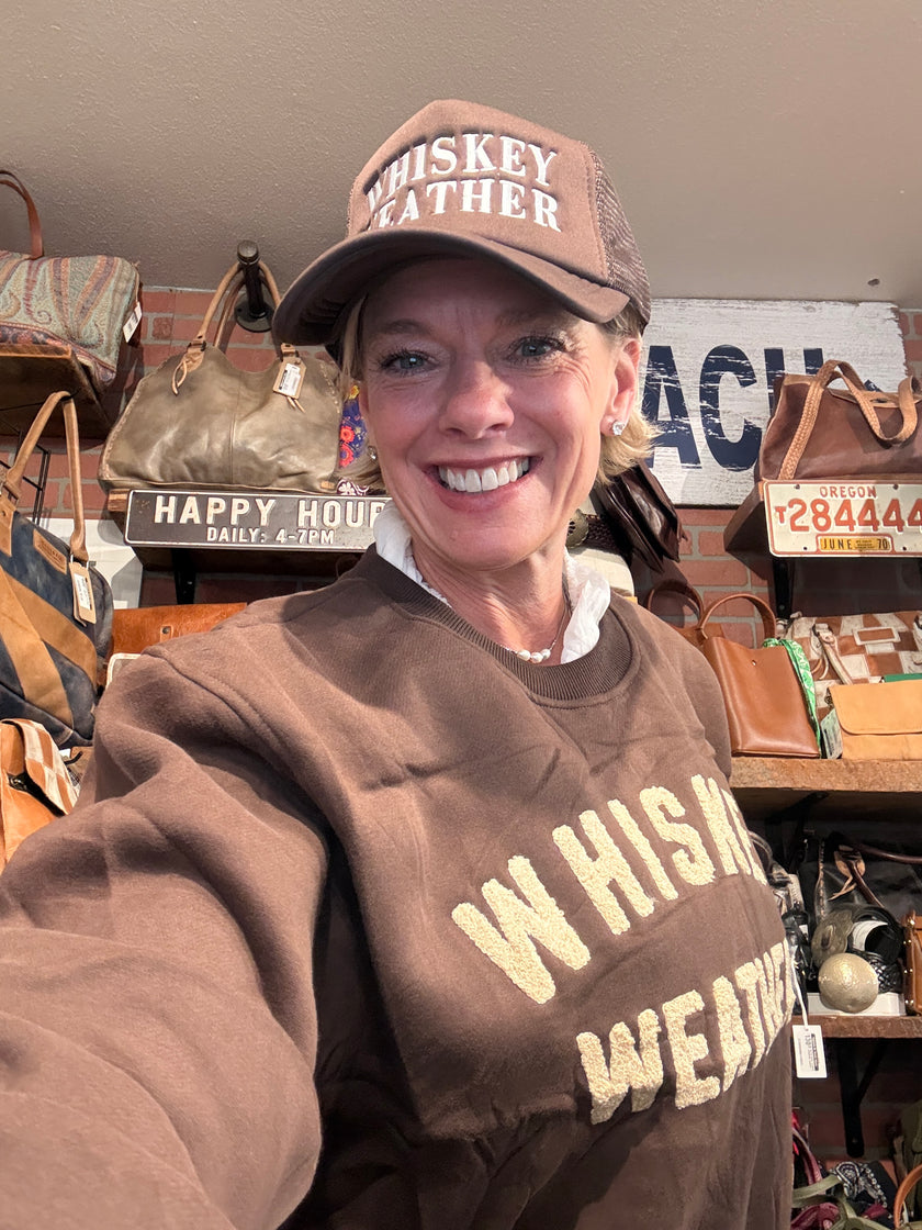 Whiskey Weather Sweatshirt, tan-front