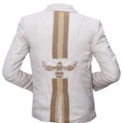 The 3D Queen Bee Linen Fabric Jacket