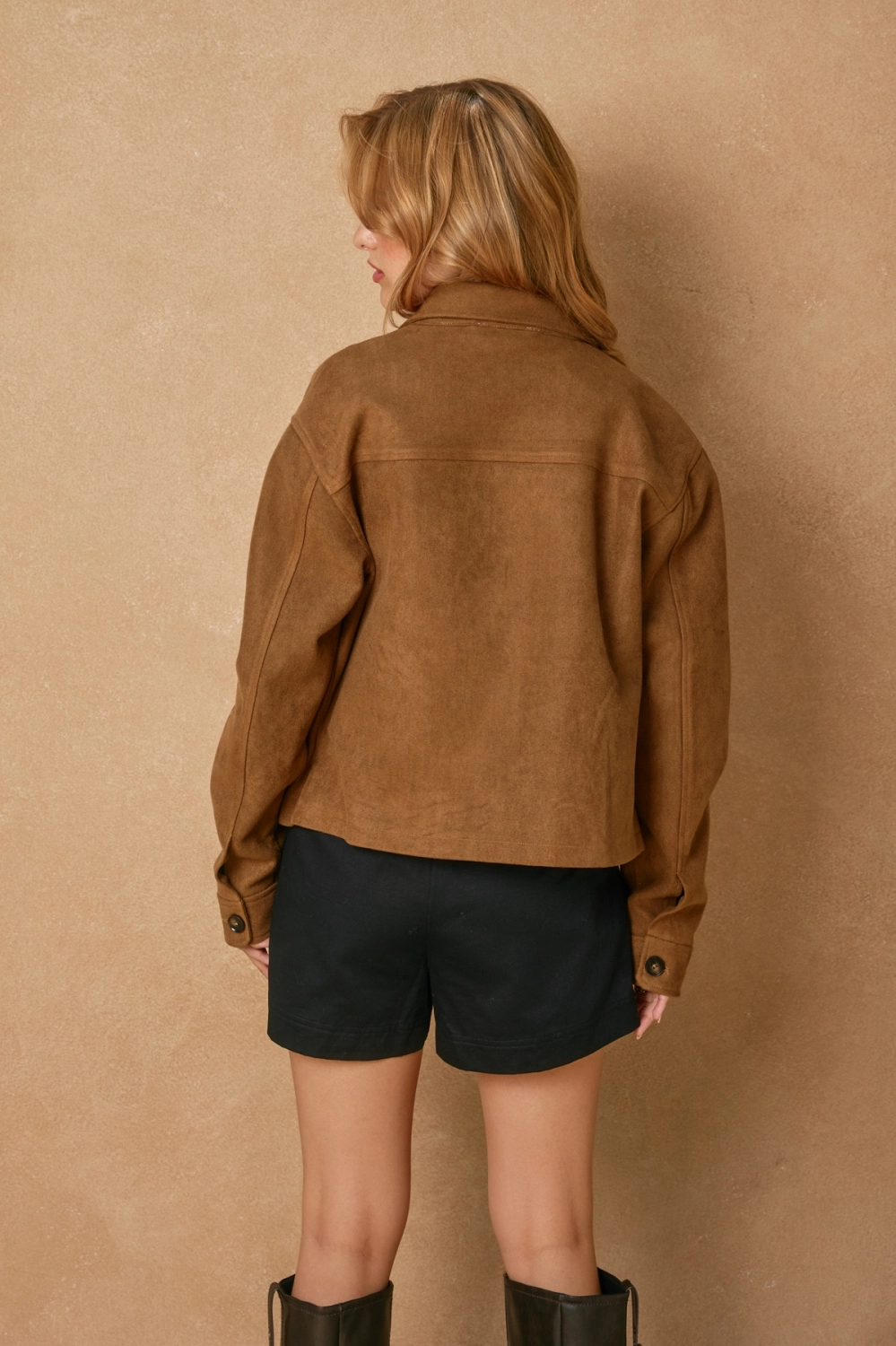 Faux Suede Jacket