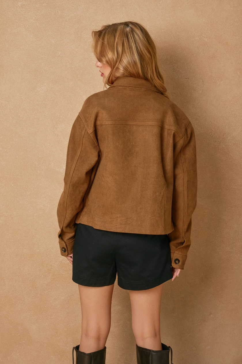 Faux Suede Jacket