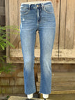 Rubby High Rise Slim Straight W Raw Hem