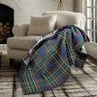 Spencer Plaid Quilted Throw Navy