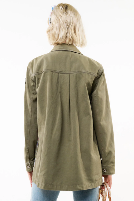 Aratta Aria Military Jacket Army Back