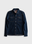 Saddleback Shirt, indigo dye-front