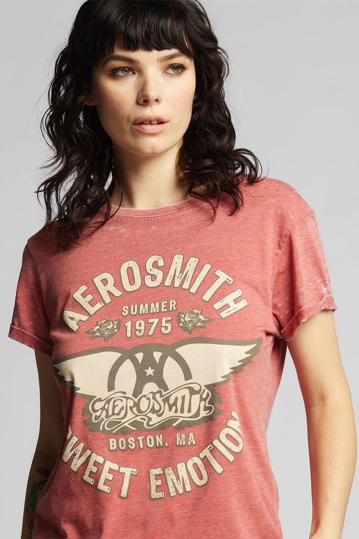 Recycled Karma Aerosmith Sweet Emotion Burnout Tee