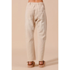 Vintage Washed Slim Barrel Pants with Front