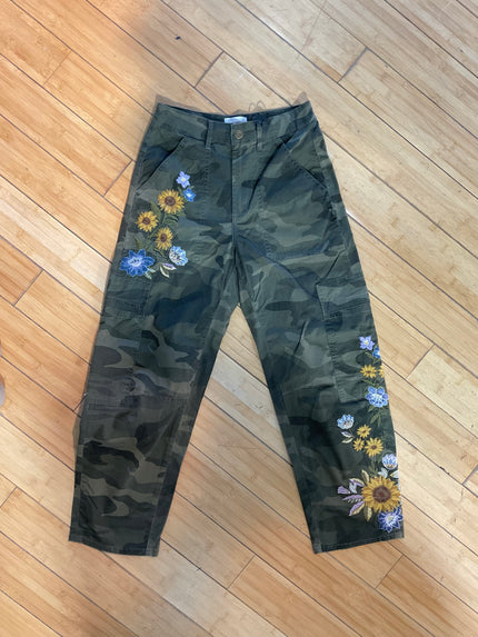 Driftwood Bri Embroidered Denim  X Camo Sunflower