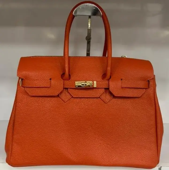 The Capri Structured Handbag, orange